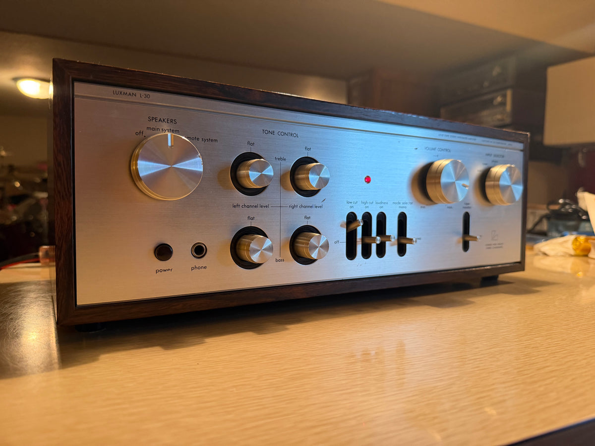 Vintage Luxman L-30 Integrated Amplifier Serviced With Oem Manual Excellent CND!
