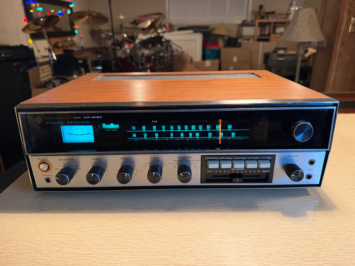 Vintage Kenwood KR-5150 Stereo Receiver Amplifier Serviced Crisp Sound Rare🔥🎶