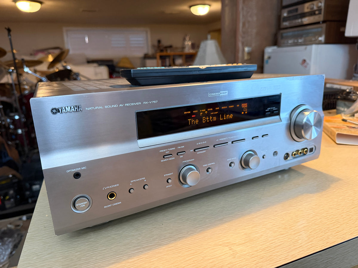 Yamaha RX-V757 A/V Receiver Stereo 5.1 Channels Bundle w/Remote Serviced Beauty
