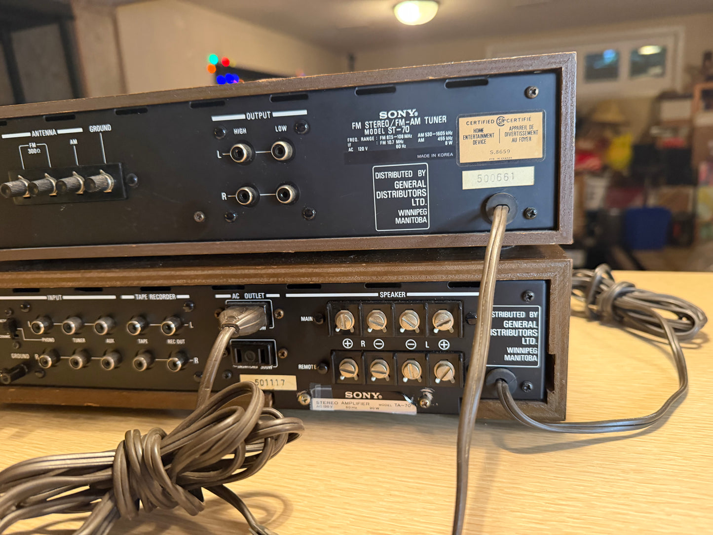 SONY TA-70 + ST-70 RaRe Vintage Stereo Amplifier Tuner Fresh Service! Near Mint!