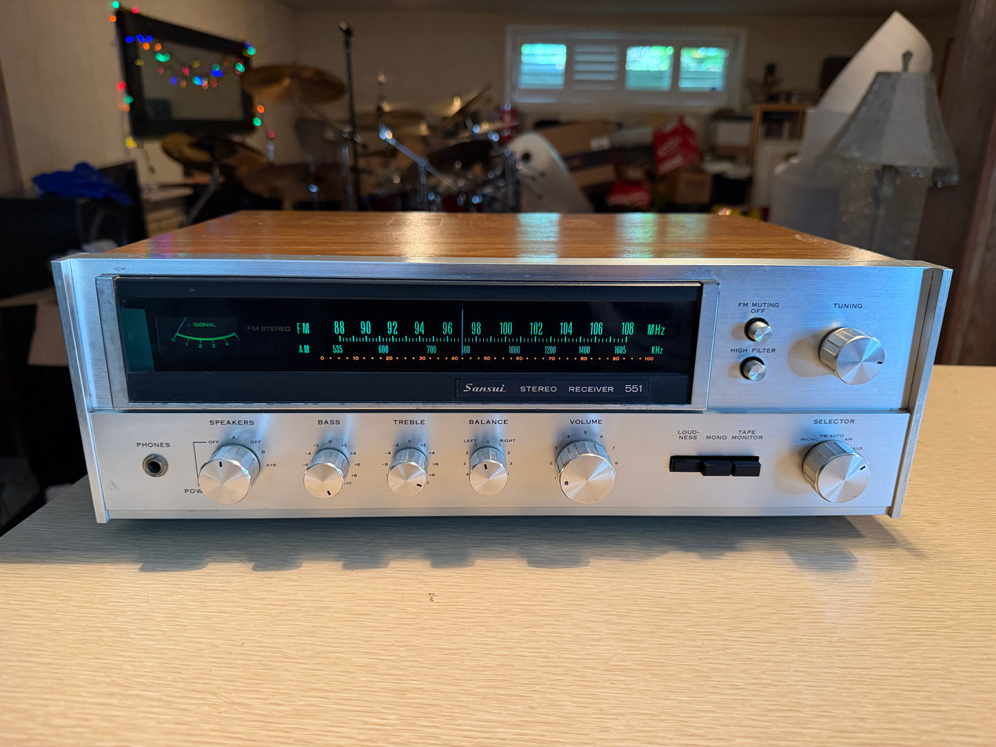 Sansui 551 Stereo Receiver - 1974 Vintage Full Fresh Service Crisp Sound Wow🔥🎶