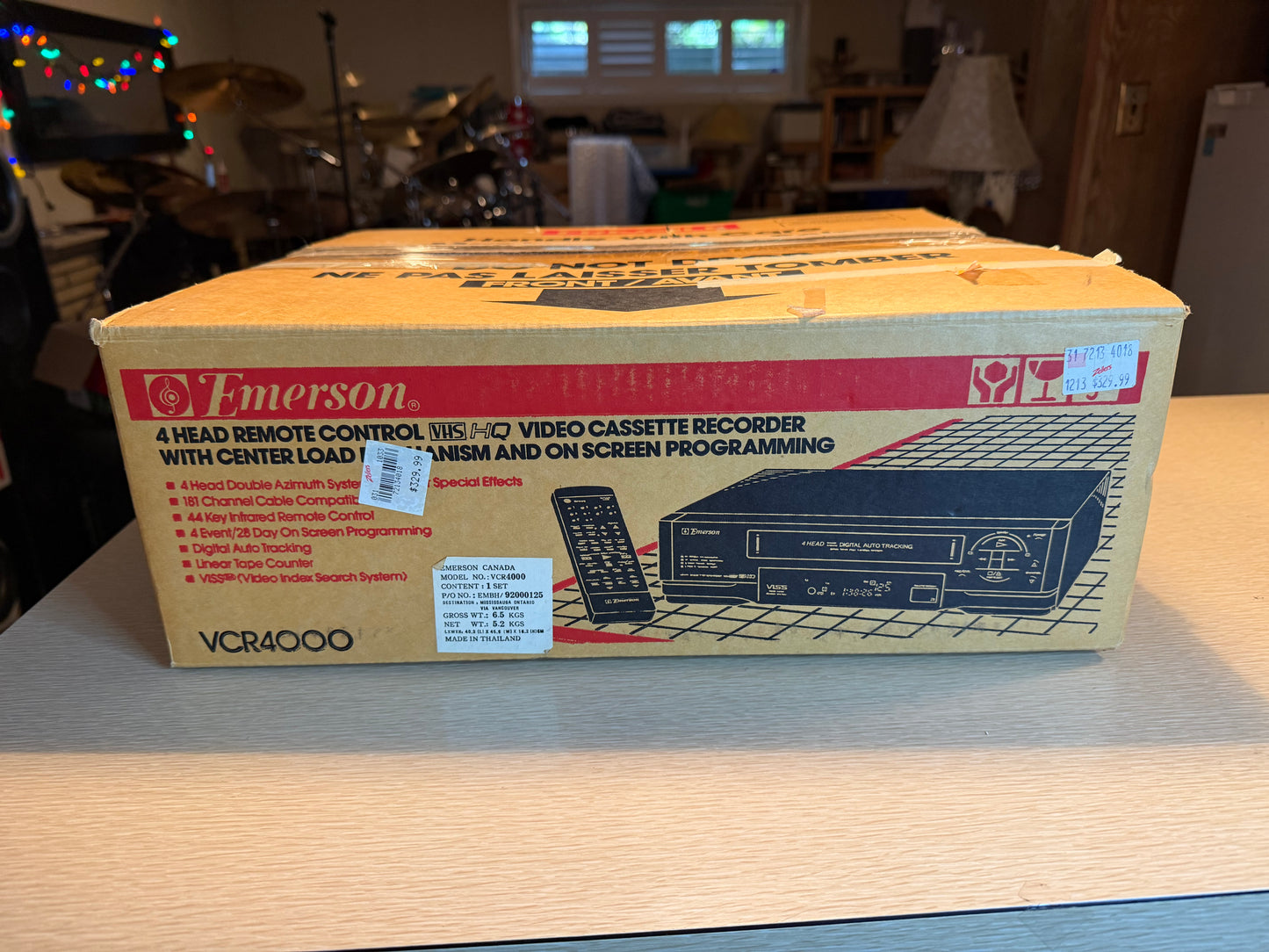 Emerson VCR4000 VHS VCR 1994 w/ Box Remote BRAND NEW IN BOX EXTREMELY RARE🔥