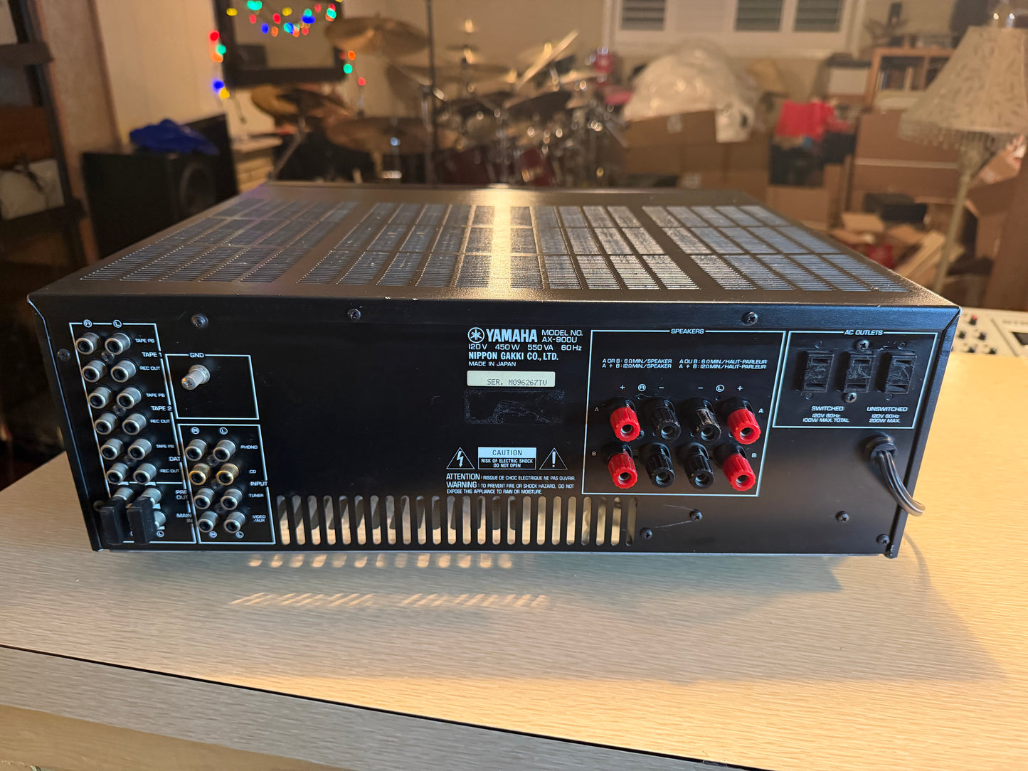 YAMAHA AX-900U Integrated Amplifier Full Fresh Service 130 WPC Near Mint Beast🔥