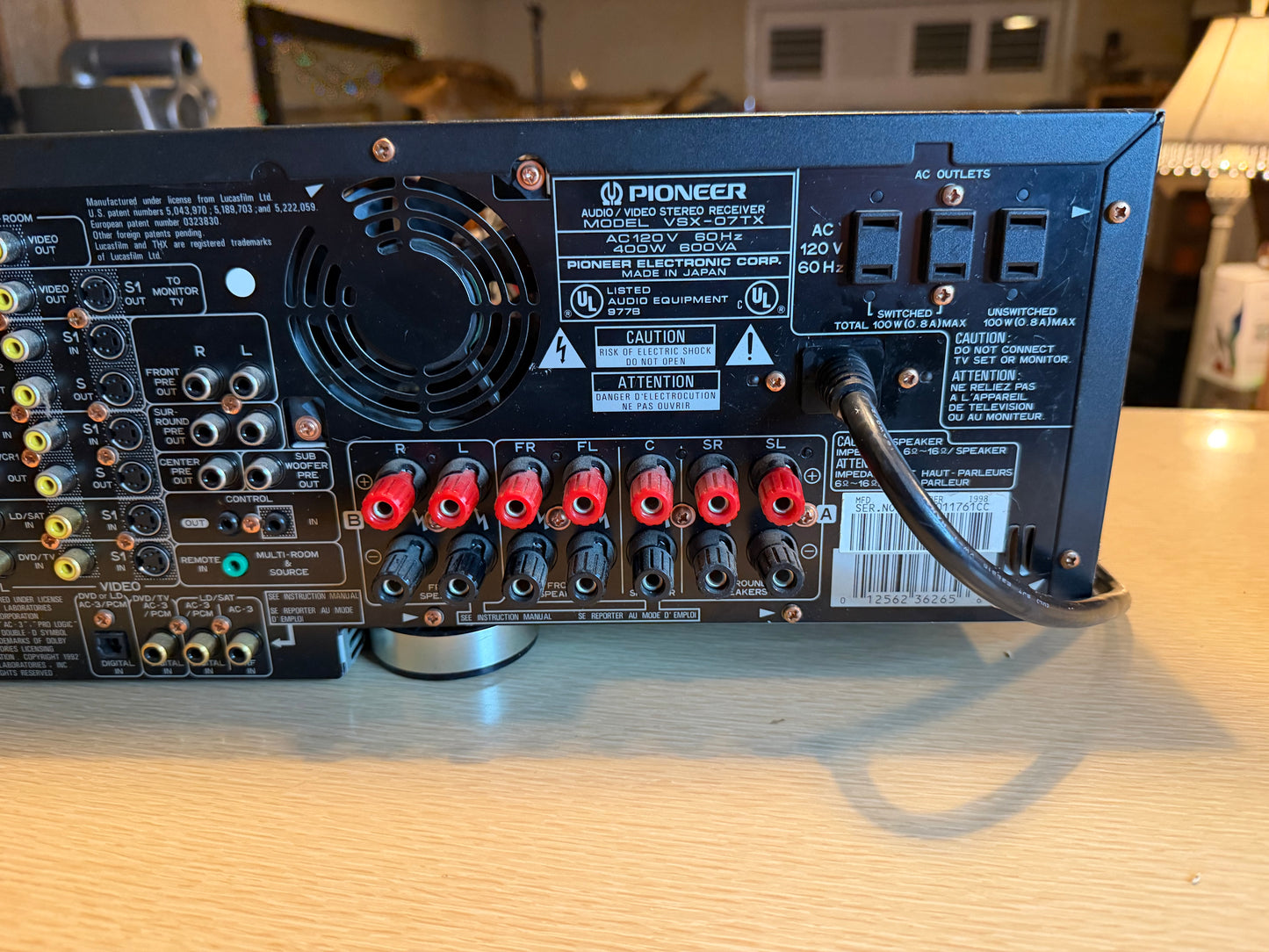 Vintage Pioneer VSX-07TX Elite Multi-Channel Receiver W/ THX Surround SERVICED🔥