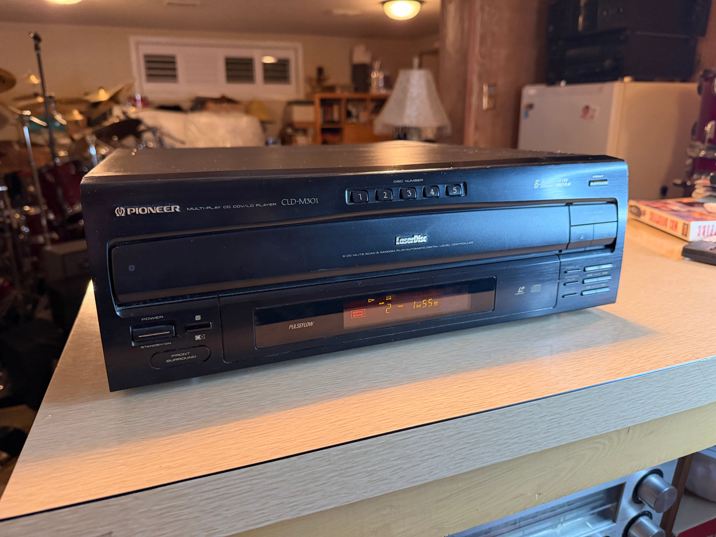 Pioneer CLD-M301 LaserDisc Player and 5-Disc CD Player FRESH SERVICE W/ Remote🔥