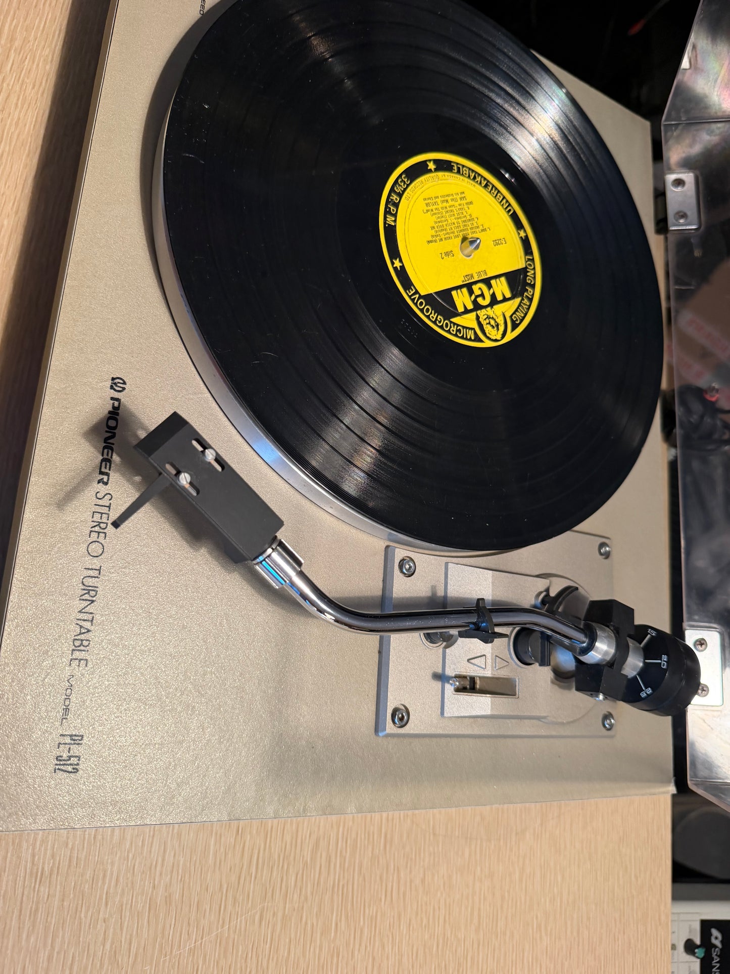 Vintage Pioneer Stereo Turntable Model PL-512 Serviced - GT Grado Stylus 🔥🎶