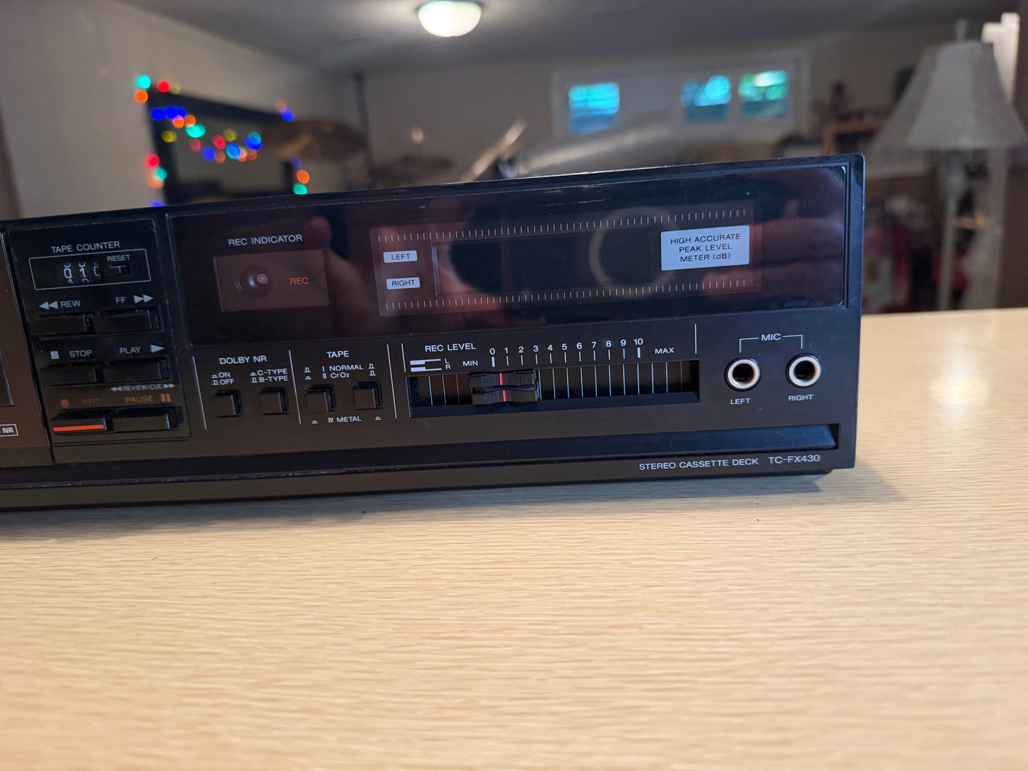Vintage Sony TC-FX430 Stereo Cassette Deck - Dolby NR Retro Audio Hi-Fi Working!