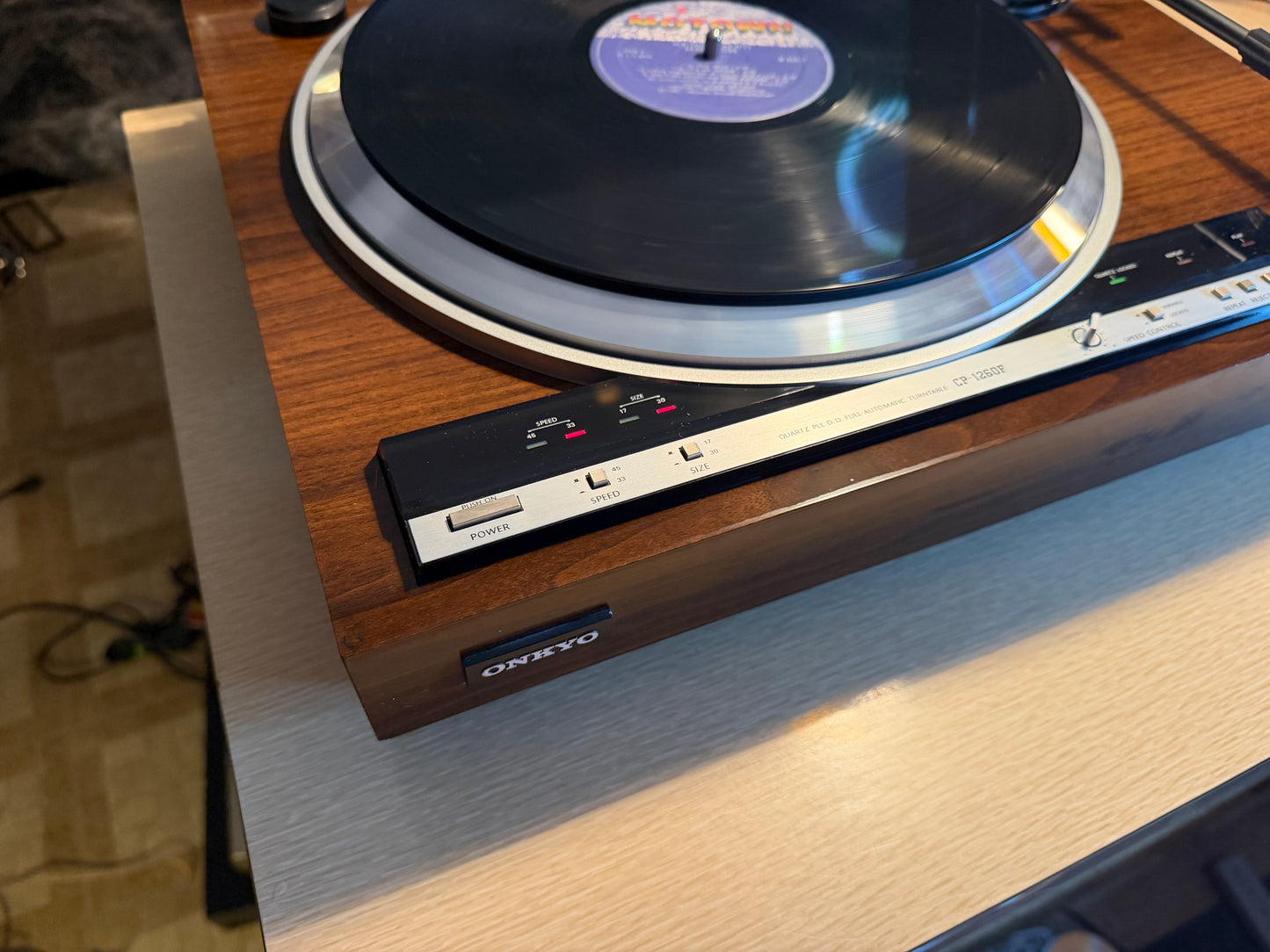 ONKYO CP-1260F QUARTZ Direct Drive Fully Automatic Turntable Serviced Great CND!