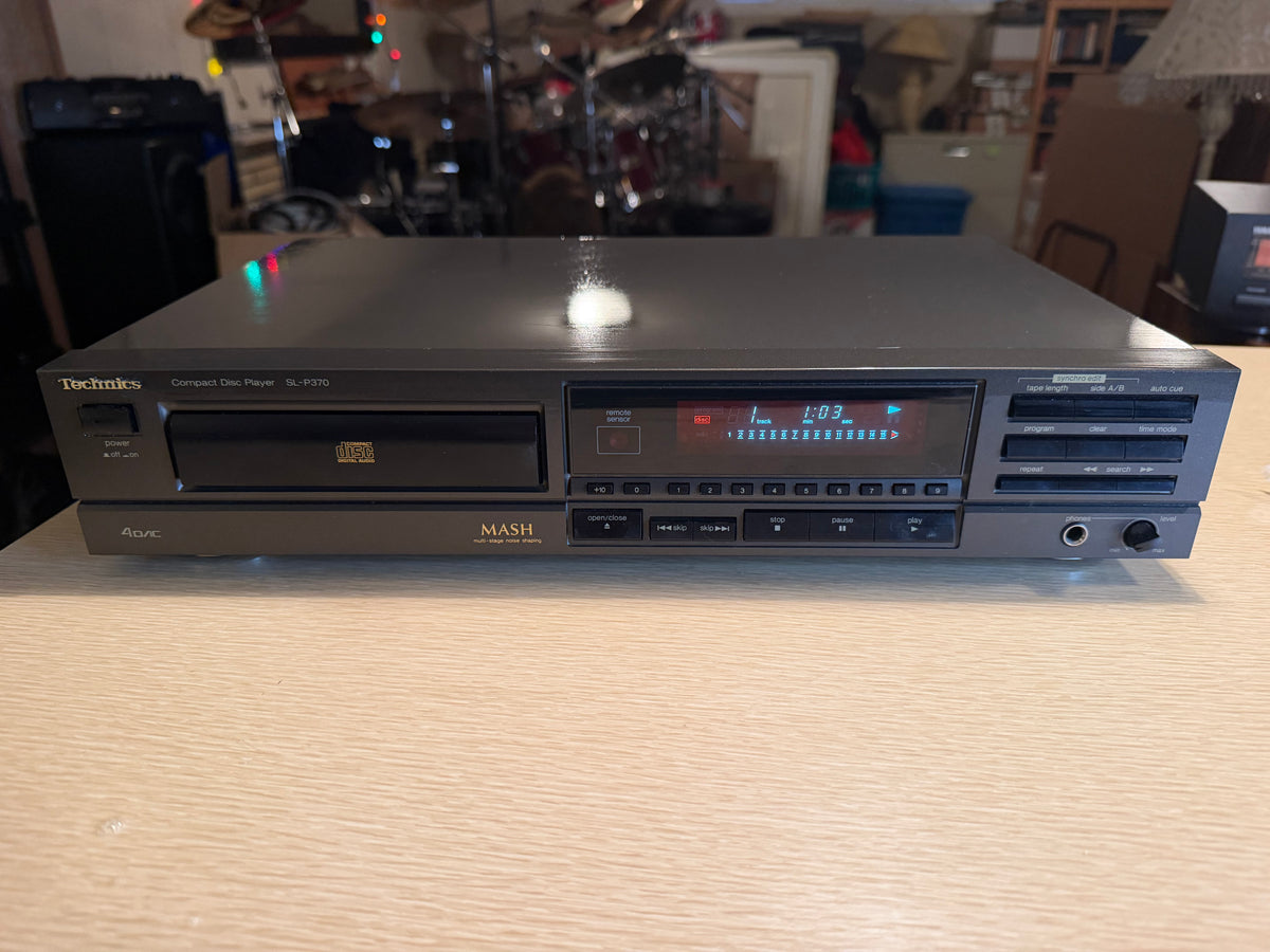 Technics SL-P370 CD Player MASH 4 DAC Serviced Working 1990 Made in Japan V Rare