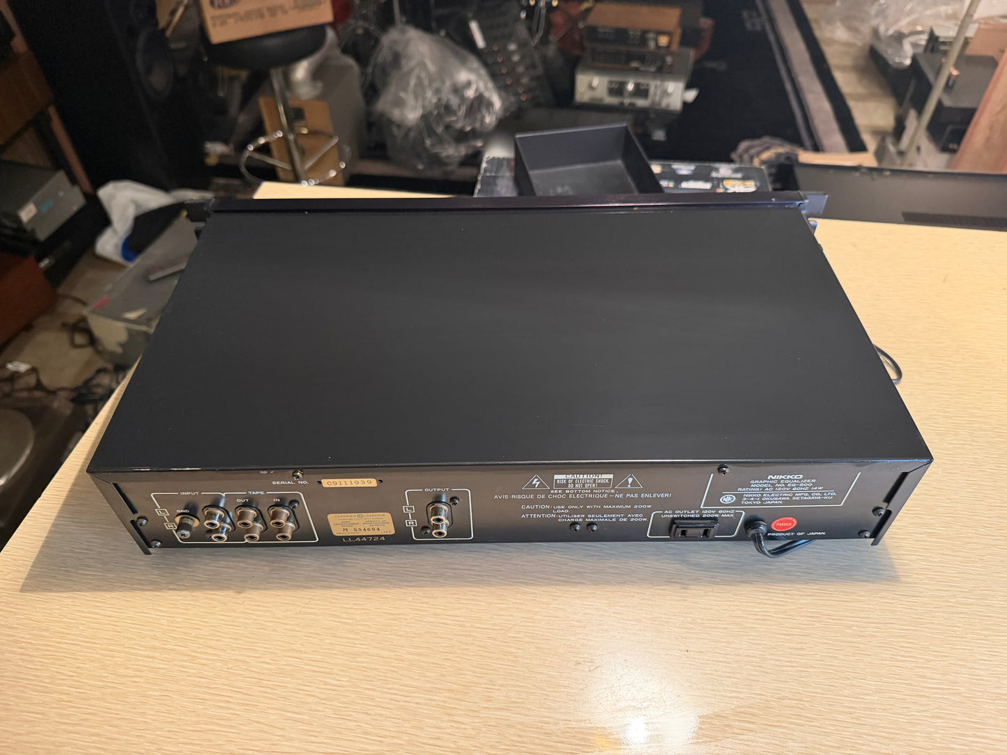 Nikko Graphic Equalizer Model EQ-500 RARE Red Faceplate Rack Mount SERVICED🔥🎶