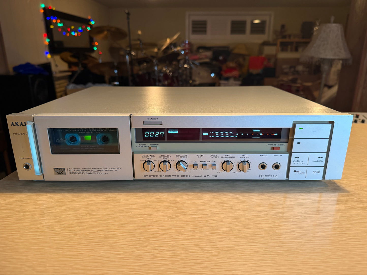 AKAI GX-F31  Deck  Direct Drive, Glass Ferrite Heads Full Fresh Service V Rare🎶