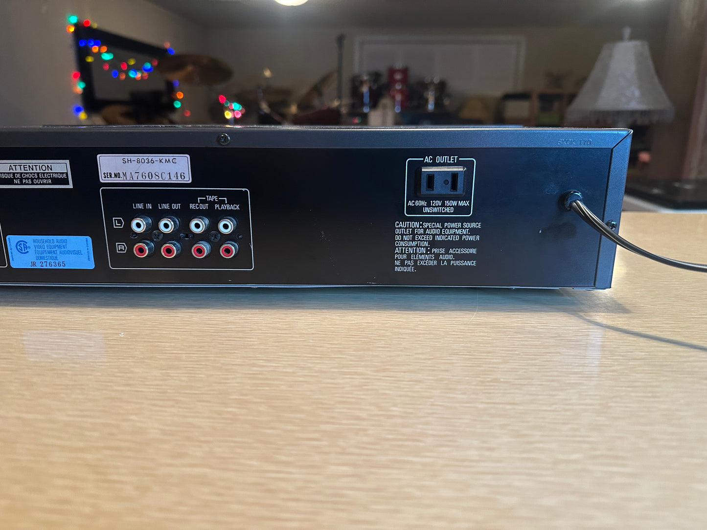 Vintage Technics SH-8036 7 Channel Graphic Equalizer Freshly Serviced Near Mint