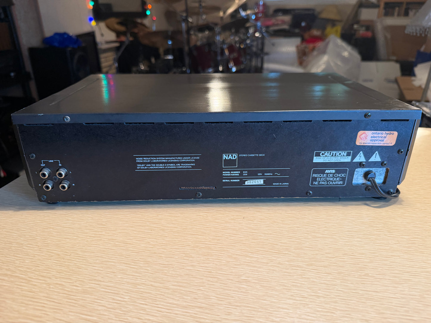 Vintage NAD High Fidelity Cassette Deck 6125 Fresh Servicing Sounds Great 🎶🔥