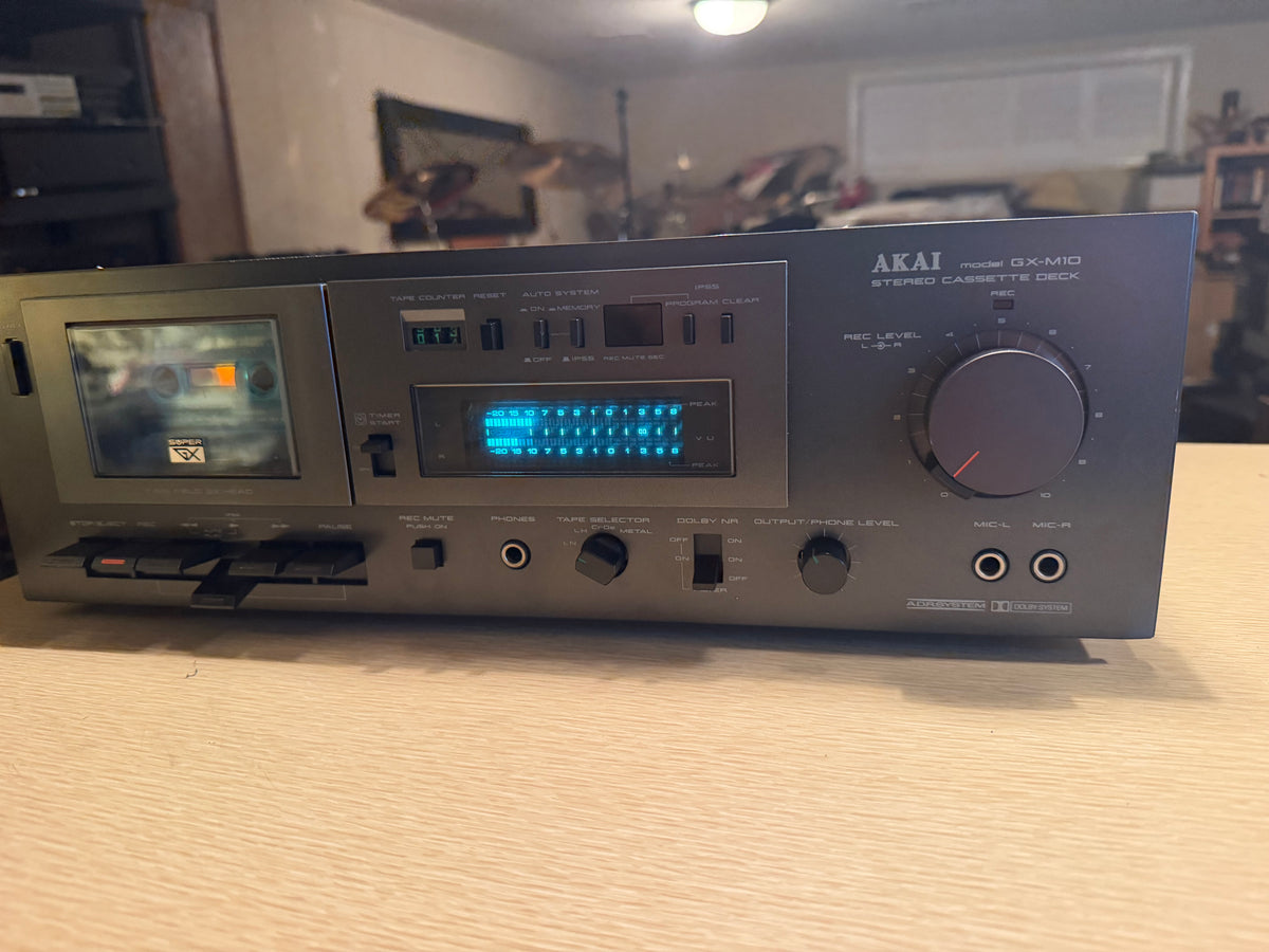 AKAI GX-M10 Cassette Deck High Fidelity Full Fresh Service Works Great V Rare🎶