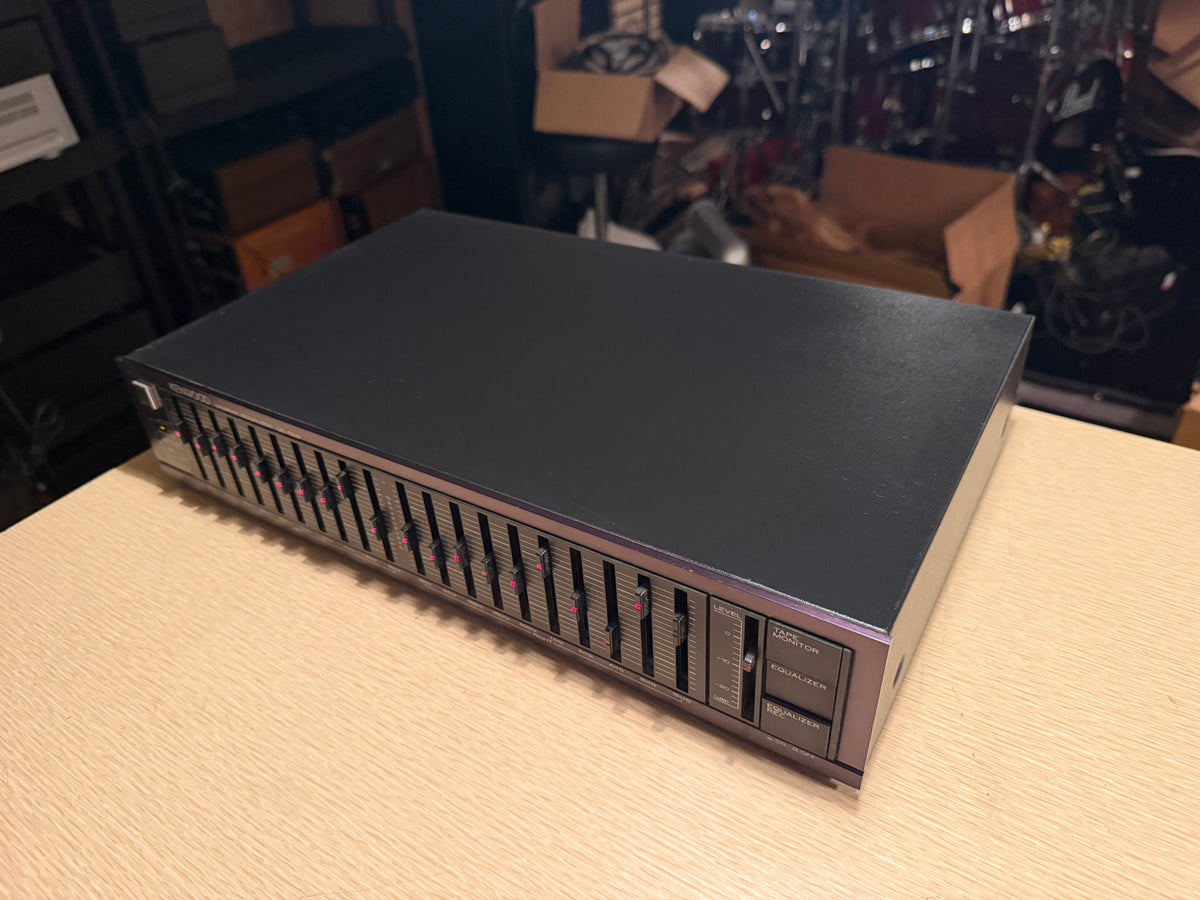 Kenwood Graphic Equalizer GE-52B Fresh Serviced Rare Red Faceplate Beauty🔥🎶