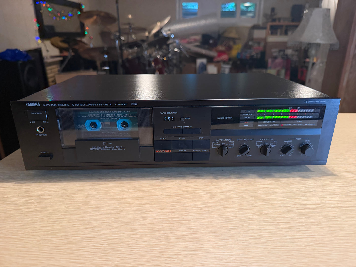 Yamaha KX-230 Natural Sound Stereo Cassette Deck Player Serviced Working Beauty!