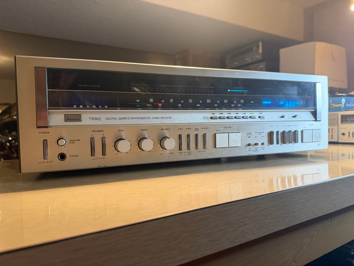 Sansui 7900Z Am/Fm Quartz Stereo Receiver 100WPC Monster Freshly Serviced Beauty