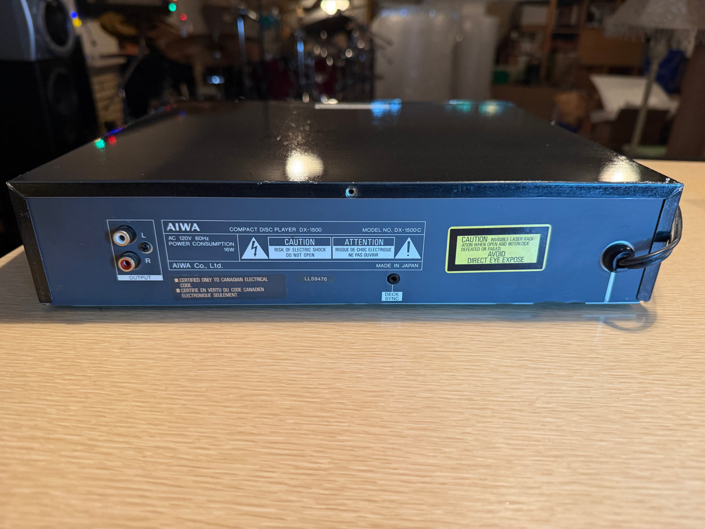 Aiwa DX-1500 Audiophile CD PLAYER with Remote Vintage 1986 NEAR MINT SERVICED🎶