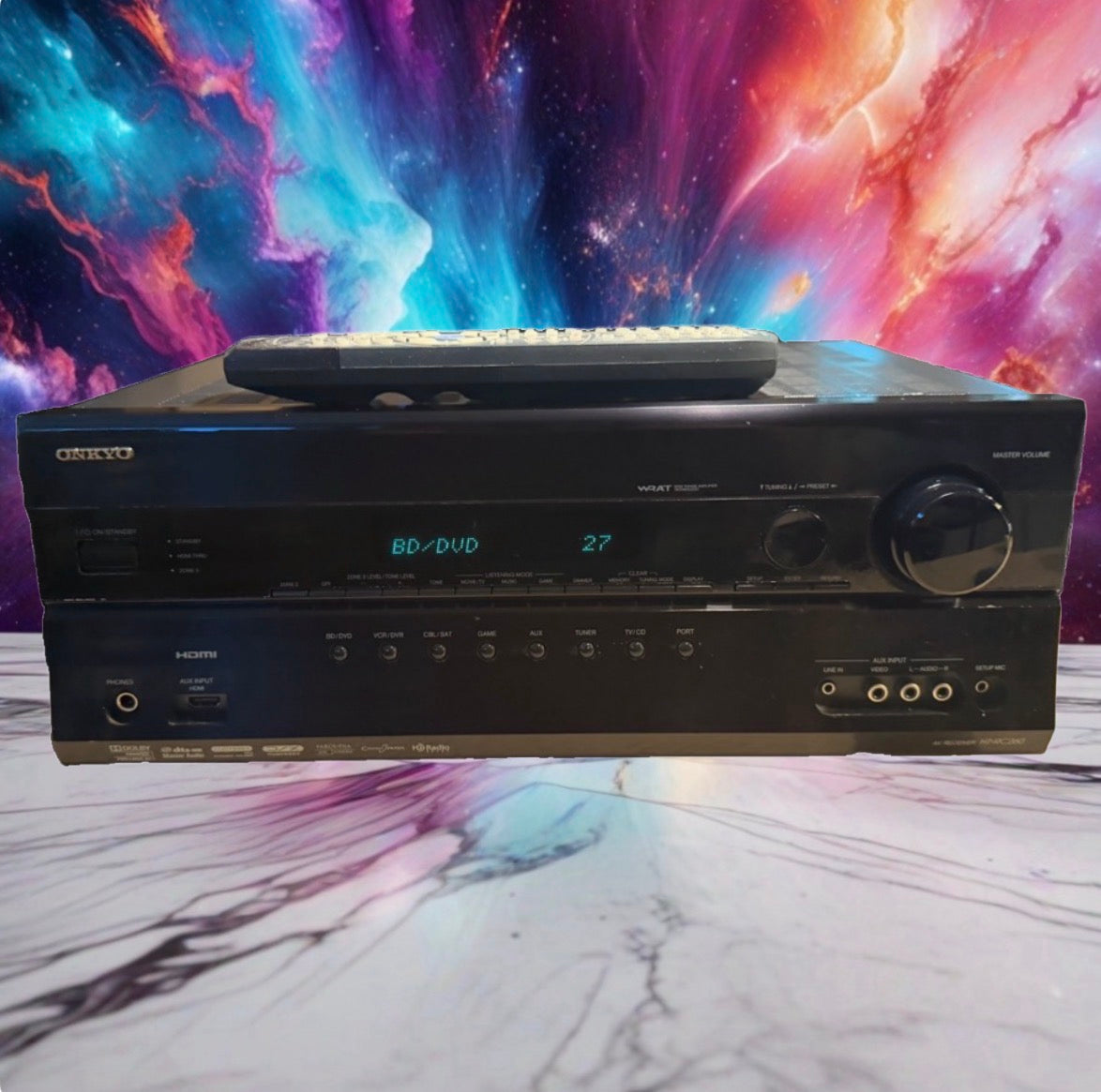 Onkyo HT-RC260 7.2 Ch HDMI Home Theater Surround Sound Receiver Remote Bundle🔥