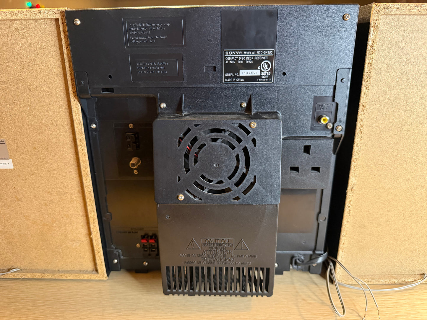 Sony MHC-GX250 Mini Hi-Fi Shelf Stereo System Radio CD Changer EVERYTHING WORKS!