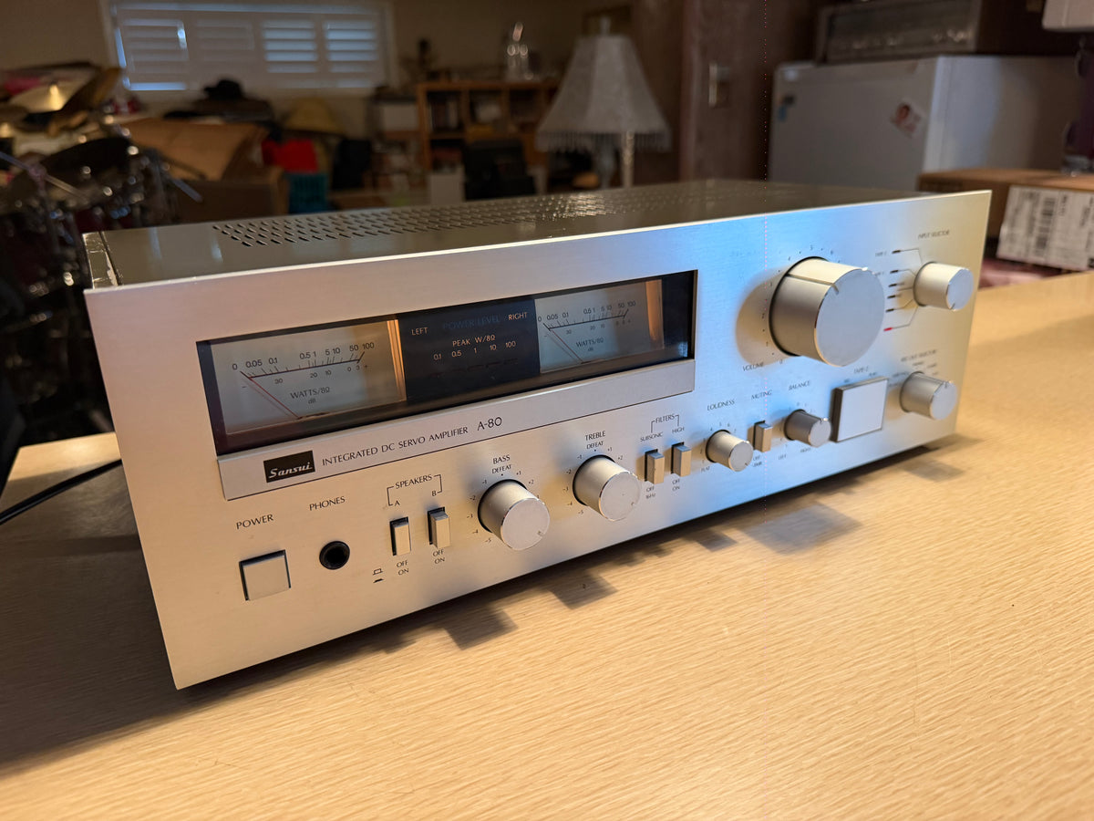 MINT Sansui A-80 Vintage Integrated DC Servo Stereo Amplifier 65WPC Serviced🔥🎶