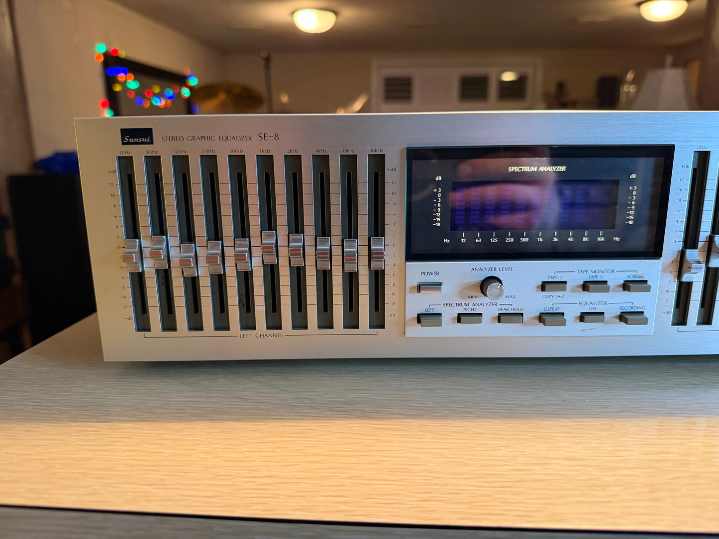 Sansui SE-8 Graphic Equalizer Blue-Light Spectrum Analyzer NEW Bulbs SERVICED🎶