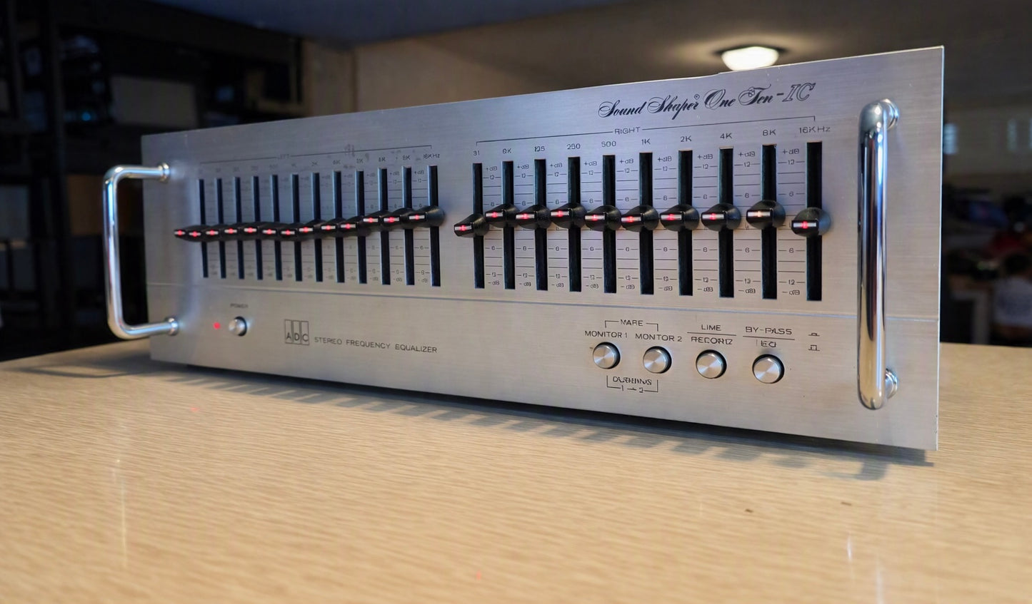 ADC SS-110 IC Sound Shaper Vintage Stereo Equalizer  Fresh Service Rare Silver