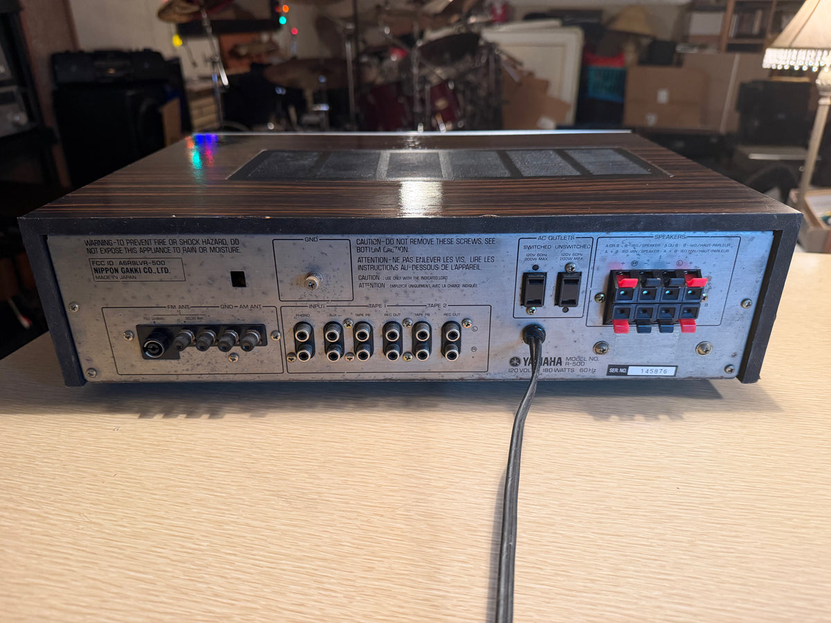 Yamaha R-500 Natural Sound AM/FM Stereo Receiver LED UPGRADE Fresh Service Wow🔥