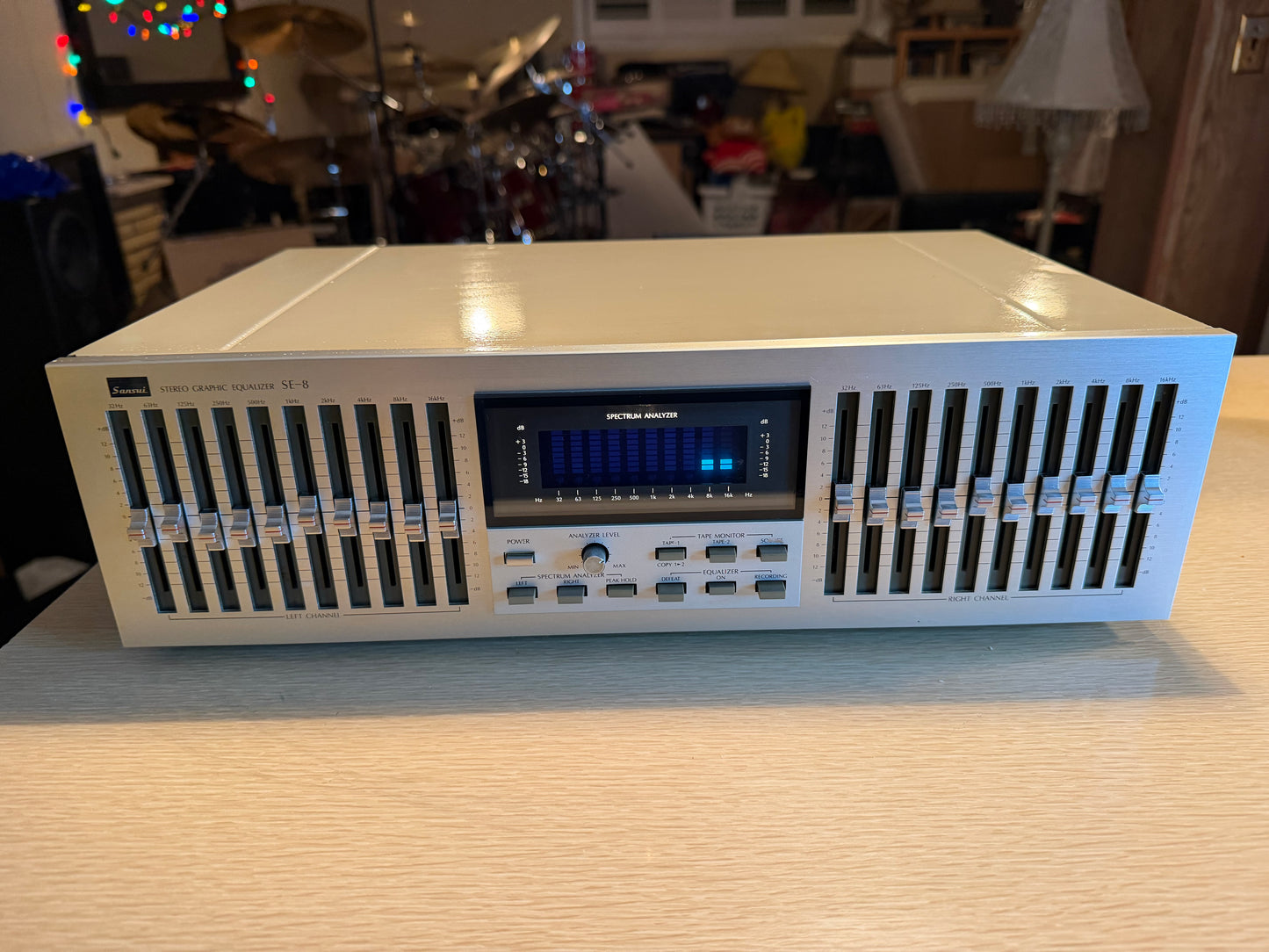 Sansui SE-8 Graphic Equalizer Blue-Light Spectrum Analyzer NEW Bulbs SERVICED🎶