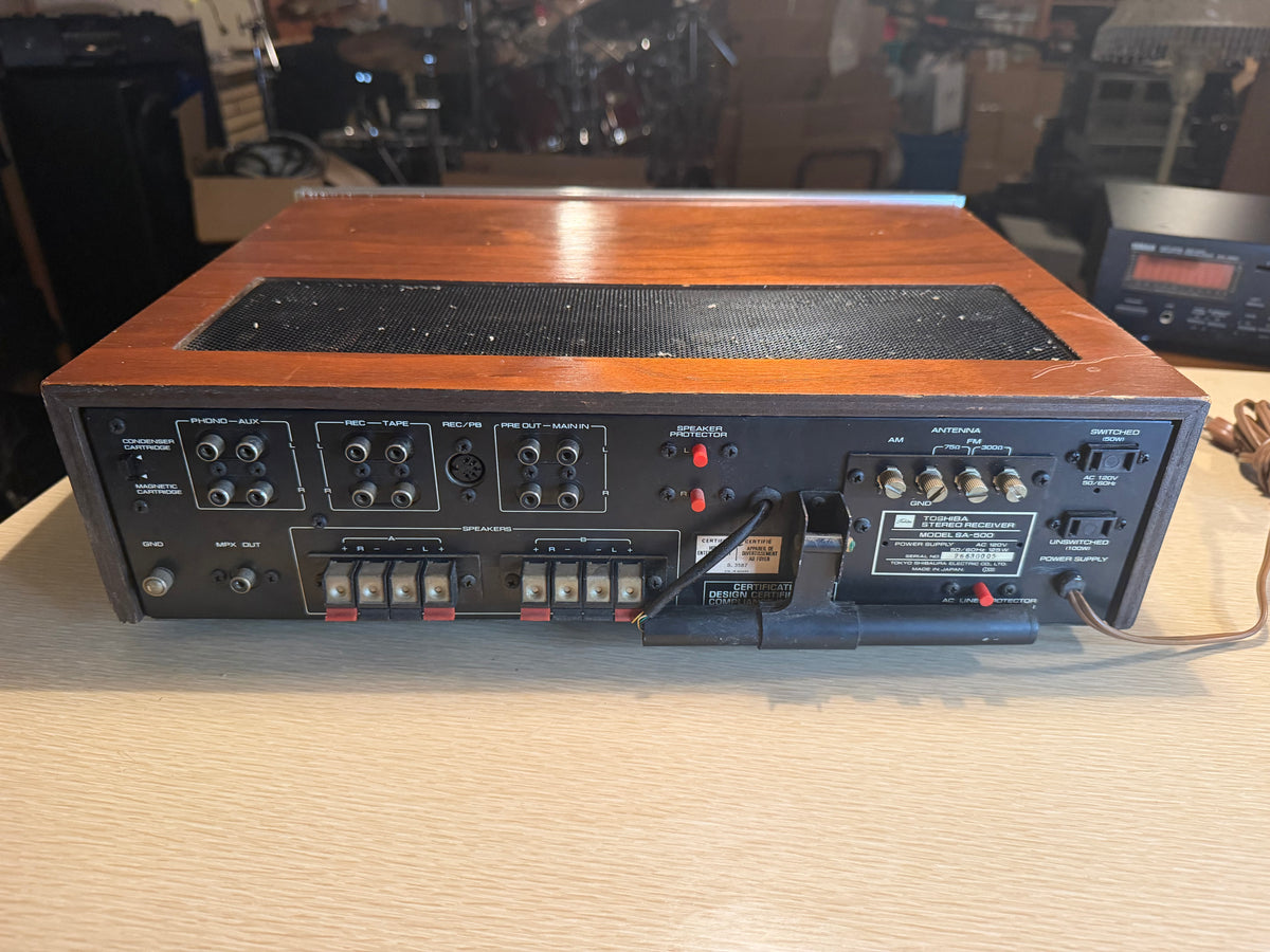 Vintage Toshiba SA-500 2-Channel Stereo Receiver Fully Tested Works Great Rare🔥