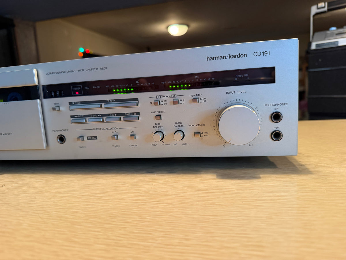 Harman Kardon CD191 High Fidelity Cassette Deck Serviced Sendust Head Dolby🎶🔥