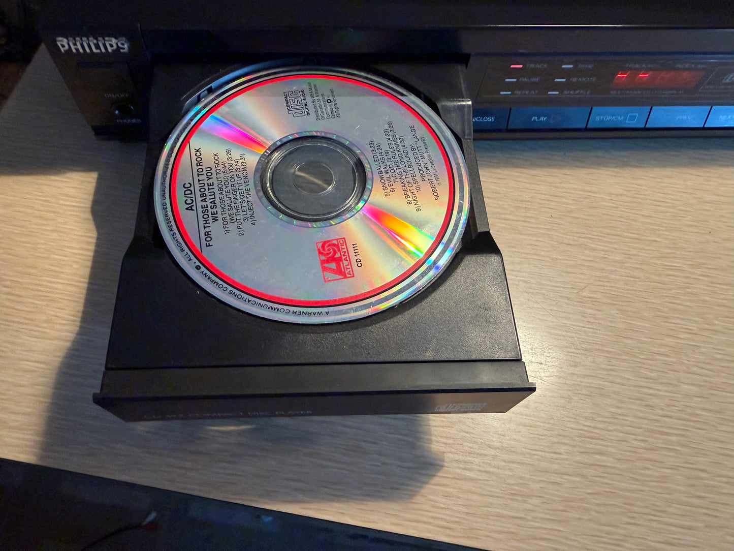 Philips Magnavox CD492 CD Player Vintage Compact Disc Player Serviced New Belts!