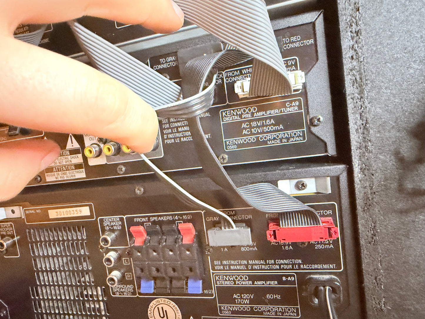 Kenwood XA9 Deck DPMA9 CDP C-9 Preamp B-A9 Amplifier LS-A9 Speakers Fully Works!
