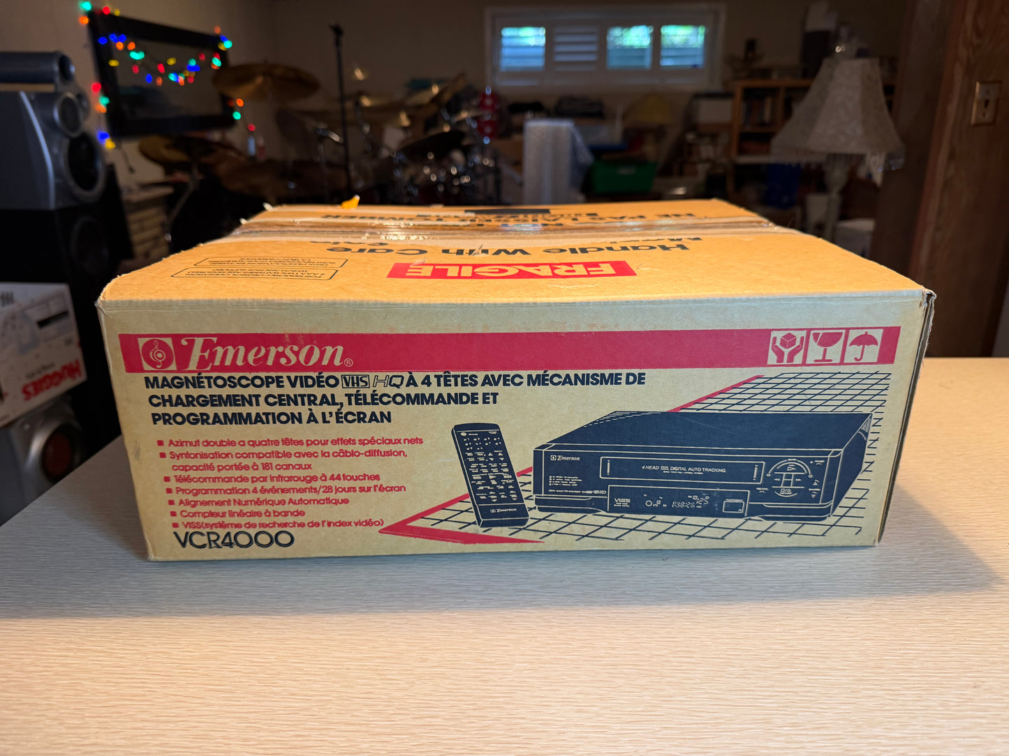 Emerson VCR4000 VHS VCR 1994 w/ Box Remote BRAND NEW IN BOX EXTREMELY RARE🔥