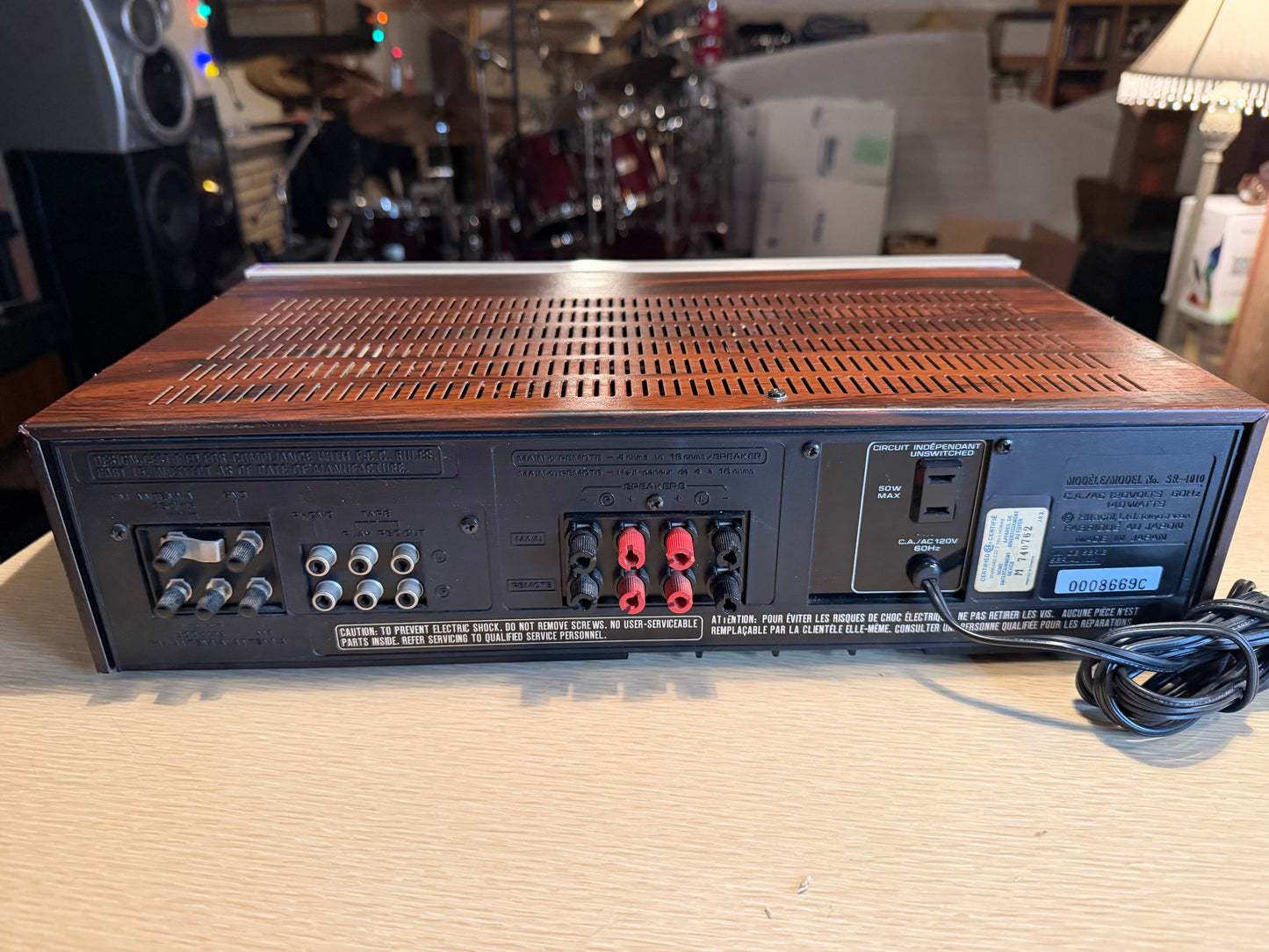 HITACHI Stereo Receiver SR-4010 Class G AMP Radio Vintage 55WPC Serviced RARE🔥
