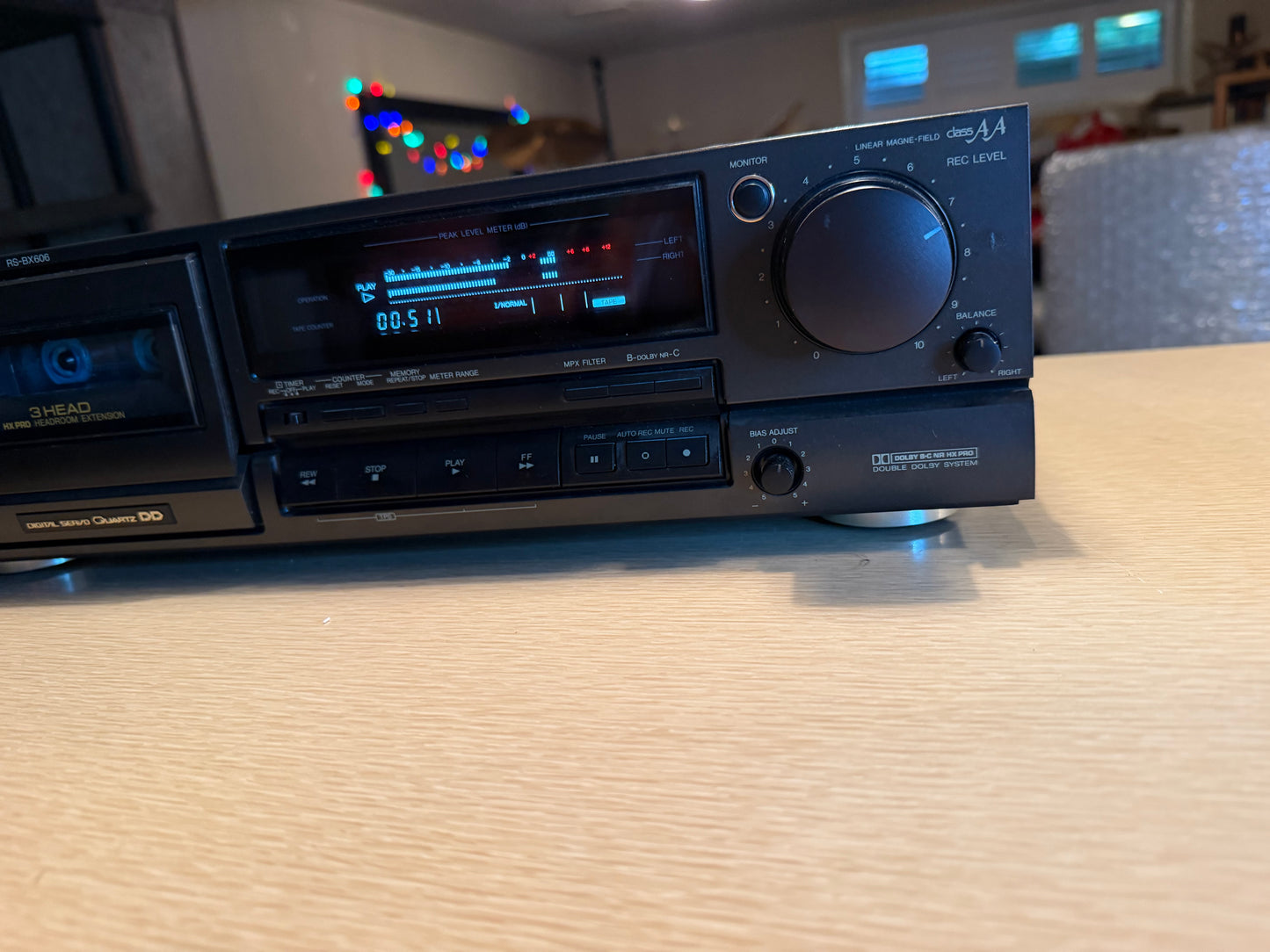 Technics RS-BX606 3-Head Tape Deck Quartz Direct Drive System Fresh Pro Service!