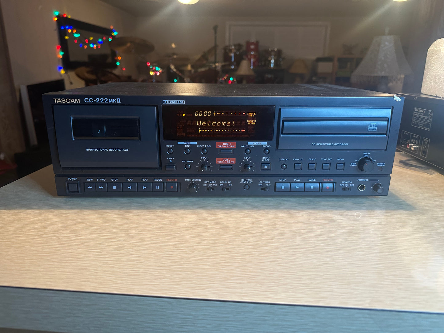 Tascam CC-222SL MKII Professional Cassette/CD Recorder Combo Working With Box
