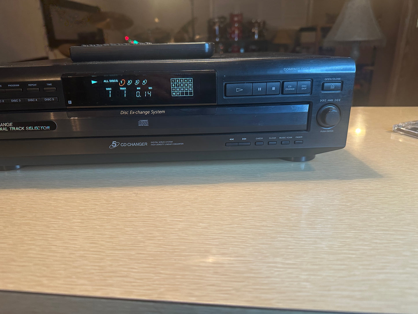 Sony 5-Disc Changer CD Player CDP-C260Z Vintage Carousel + Remote