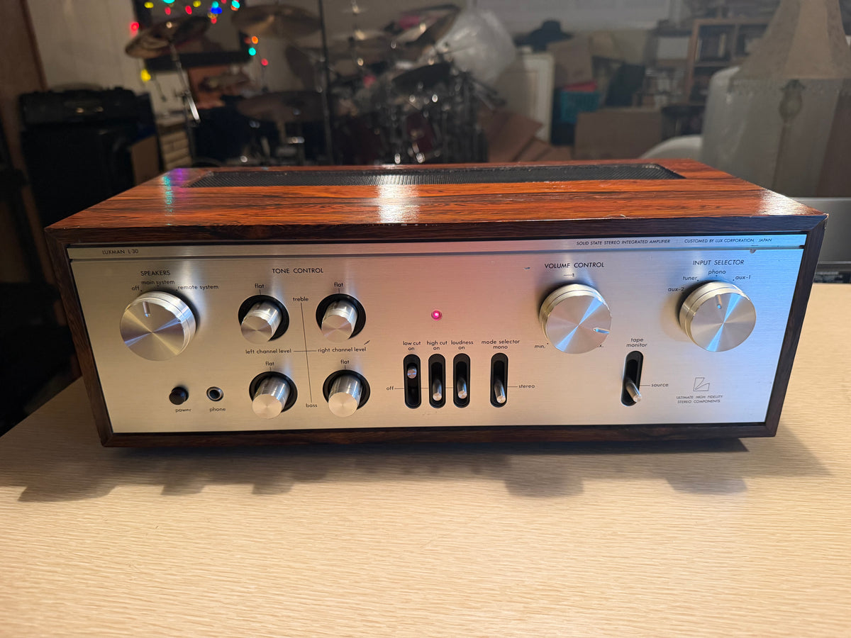 Vintage Luxman L-30 Integrated Amplifier Serviced With Oem Manual Excellent CND!