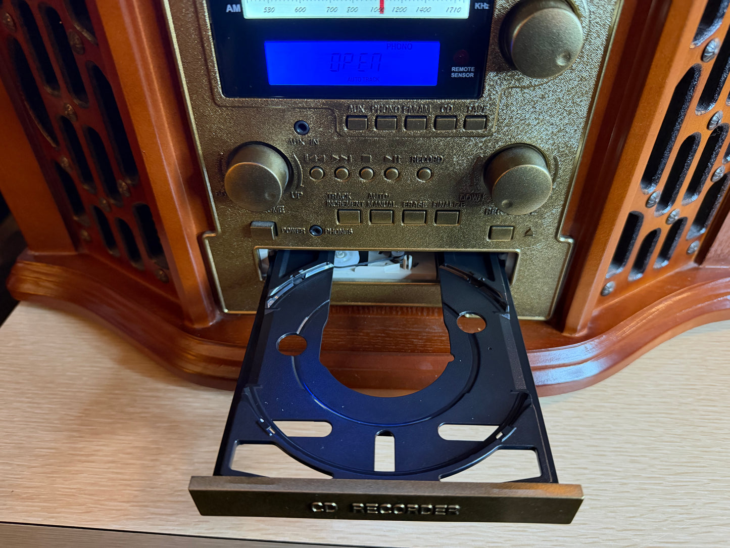 Innovative Technology ITTR-501 Turntable Stereo System CD All Functions Working!