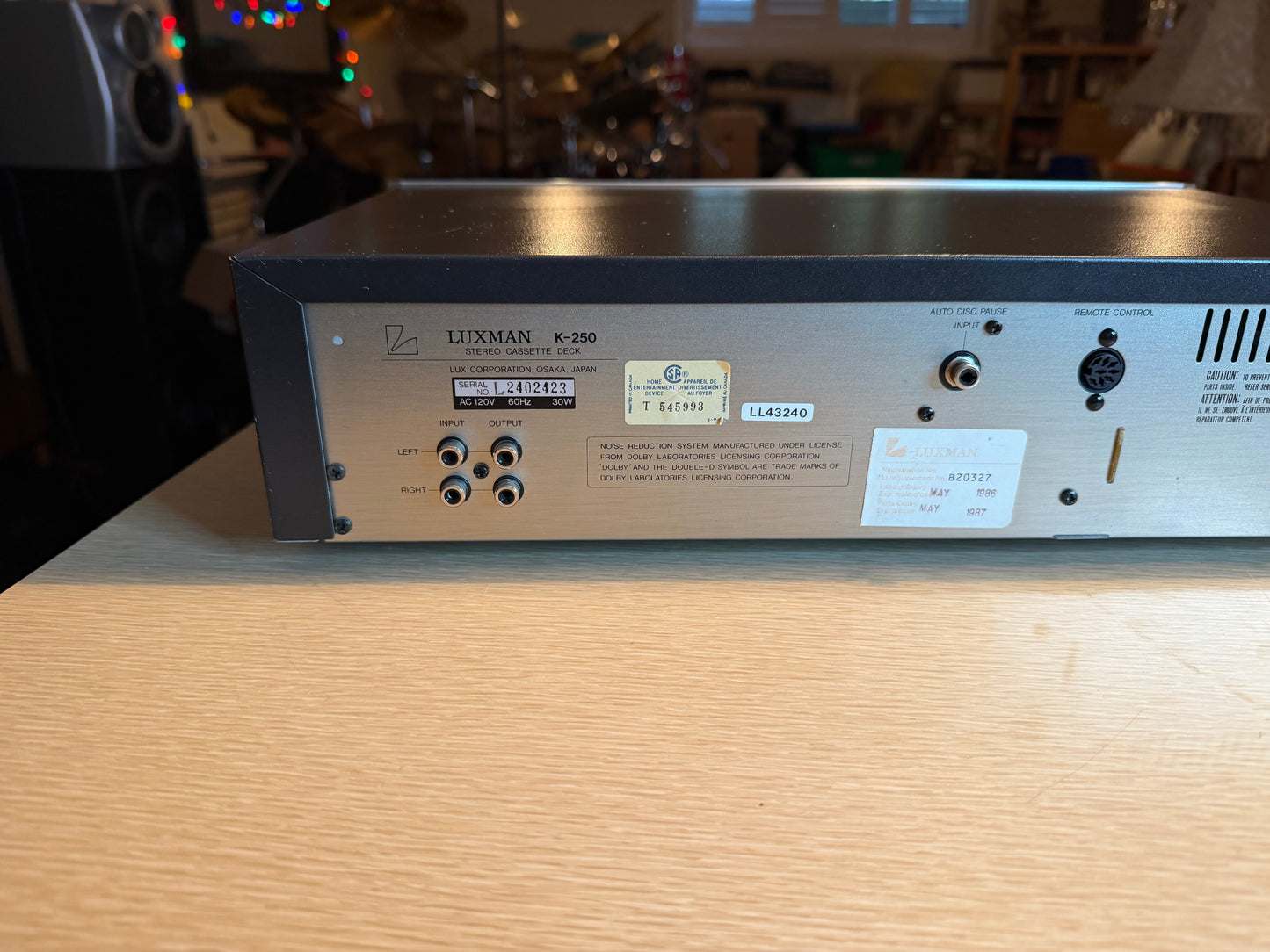 Luxman K-250 AUDIOPHILE 3 HEAD Cassette Deck FULL FRESH SERVICE V Rare ! 🔥🎶