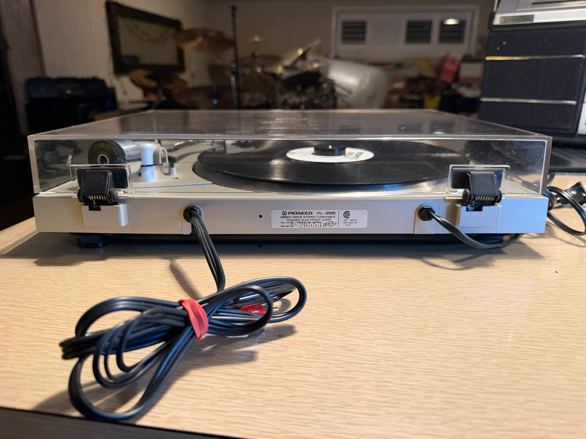 Vintage 1979 Pioneer PL-255  Turntable Direct Drive Fully Automatic Serviced🎶🔥