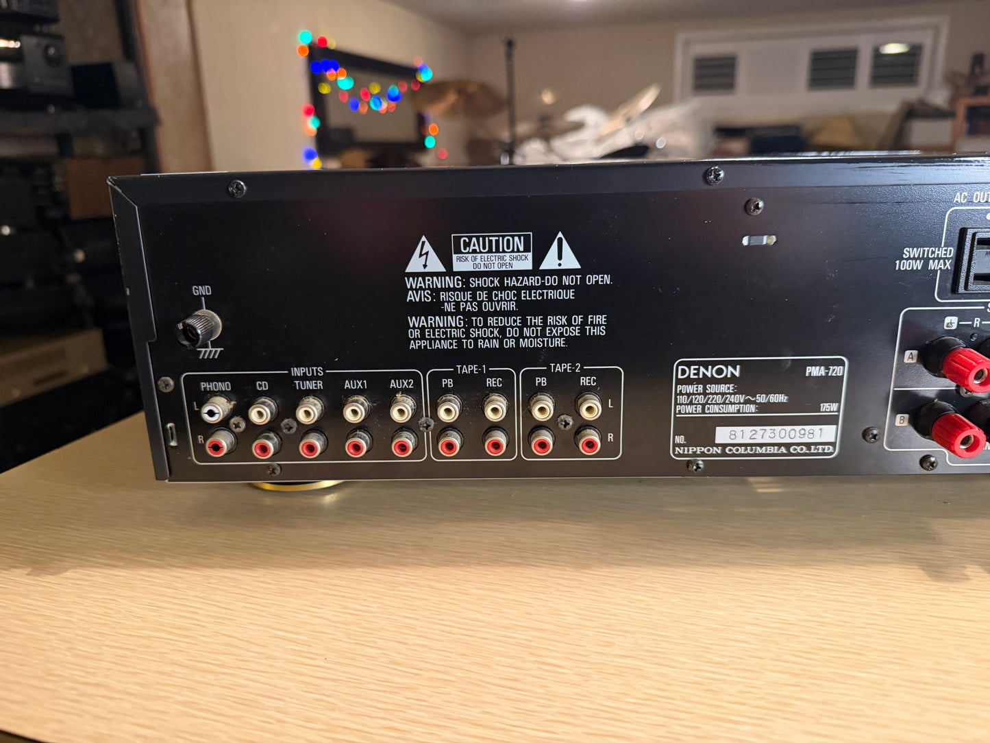 DENON PMA-720 Stereo Amplifier Optical class A Tested Works Great Good Power🎶🔥