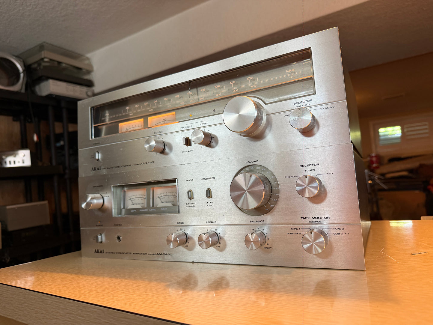 AKAI - AM-2450 Amplifier & AT-2450 Fully Serviced And Fully Operational Beauty🔥