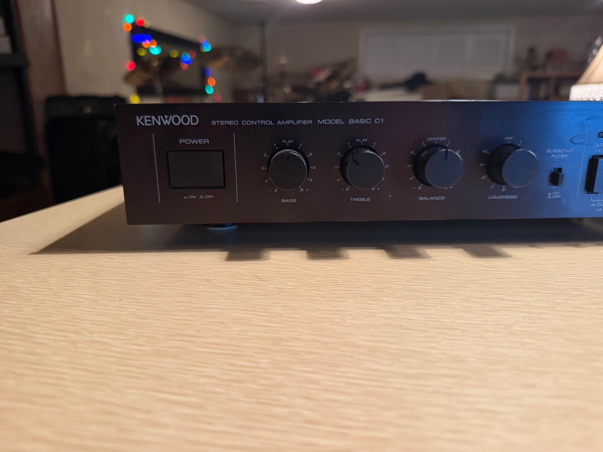 Kenwood Basic C-1 Pre Amplifier Excellent Condition, Fresh Service Near Mint WoW