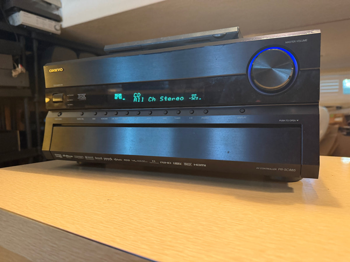 Onkyo Pro PR-SC885 High-Performance 7.1-Ch AV Preamp Fresh Service Remote Bundle