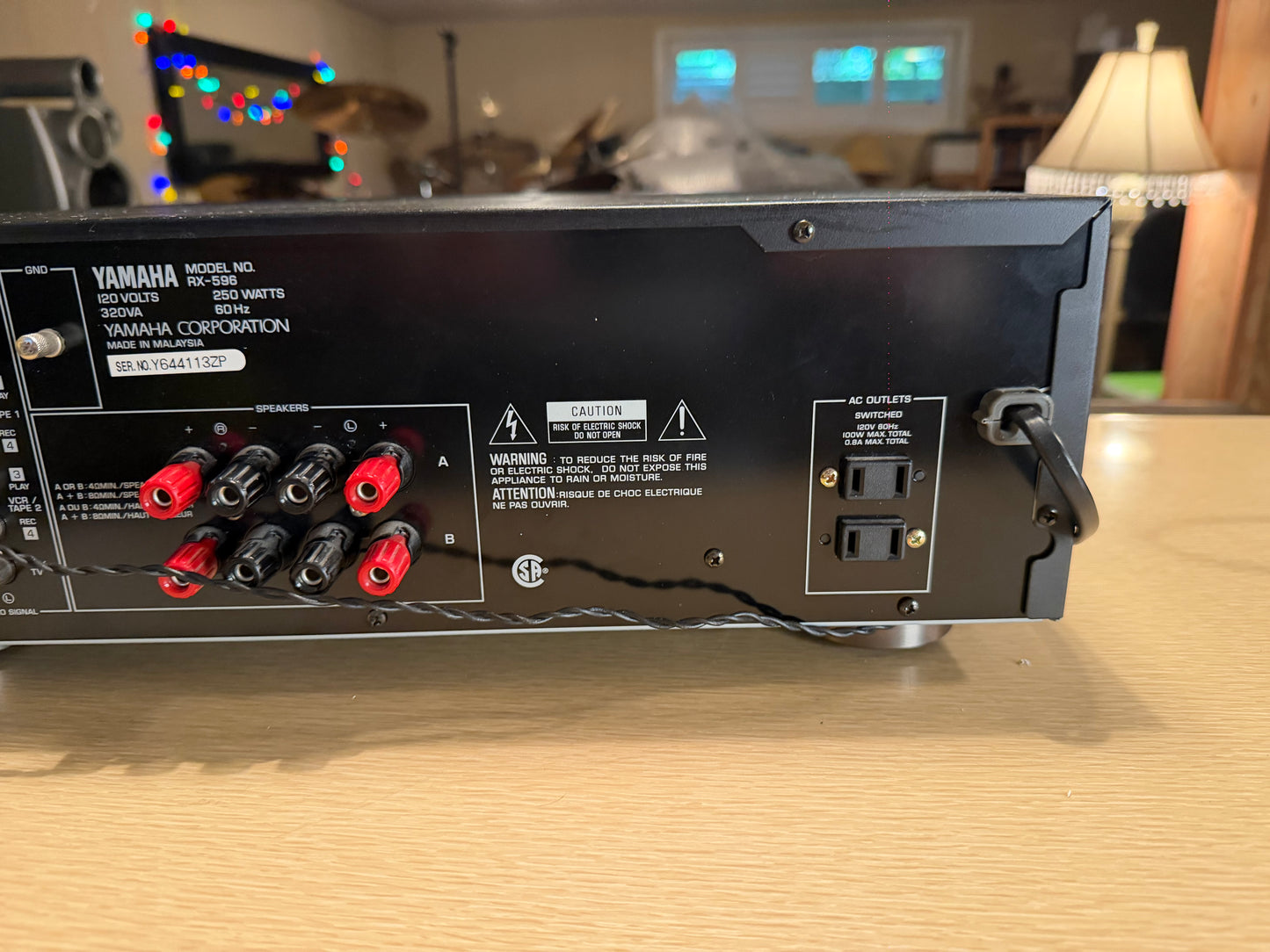 Yamaha RX-596 Natural Sound Stereo Receiver Bundle With Remote FRESH SERVICE🎶🔥