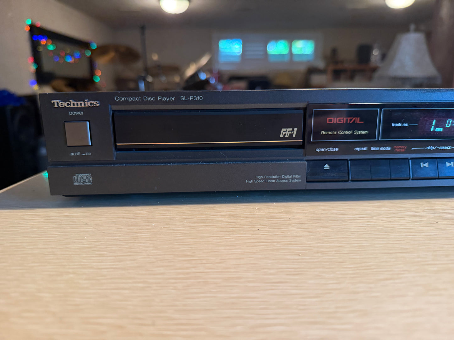 Vintage 1980’s Technics SL-P310 CD Player, Black Serviced With Original Manual🎶