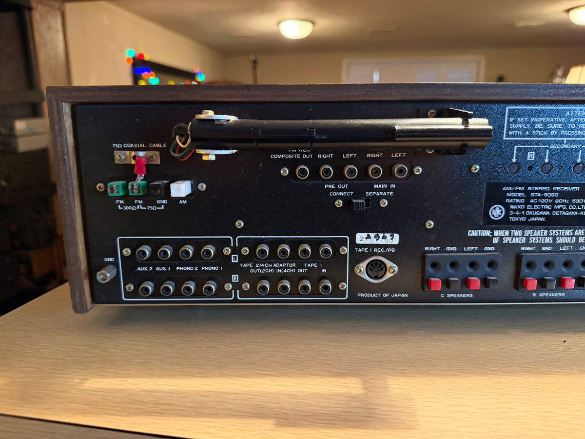 Vintage Nikko STA-9090 Stereo AM/FM Receiver Near Mint Full Fresh Service Rare🔥