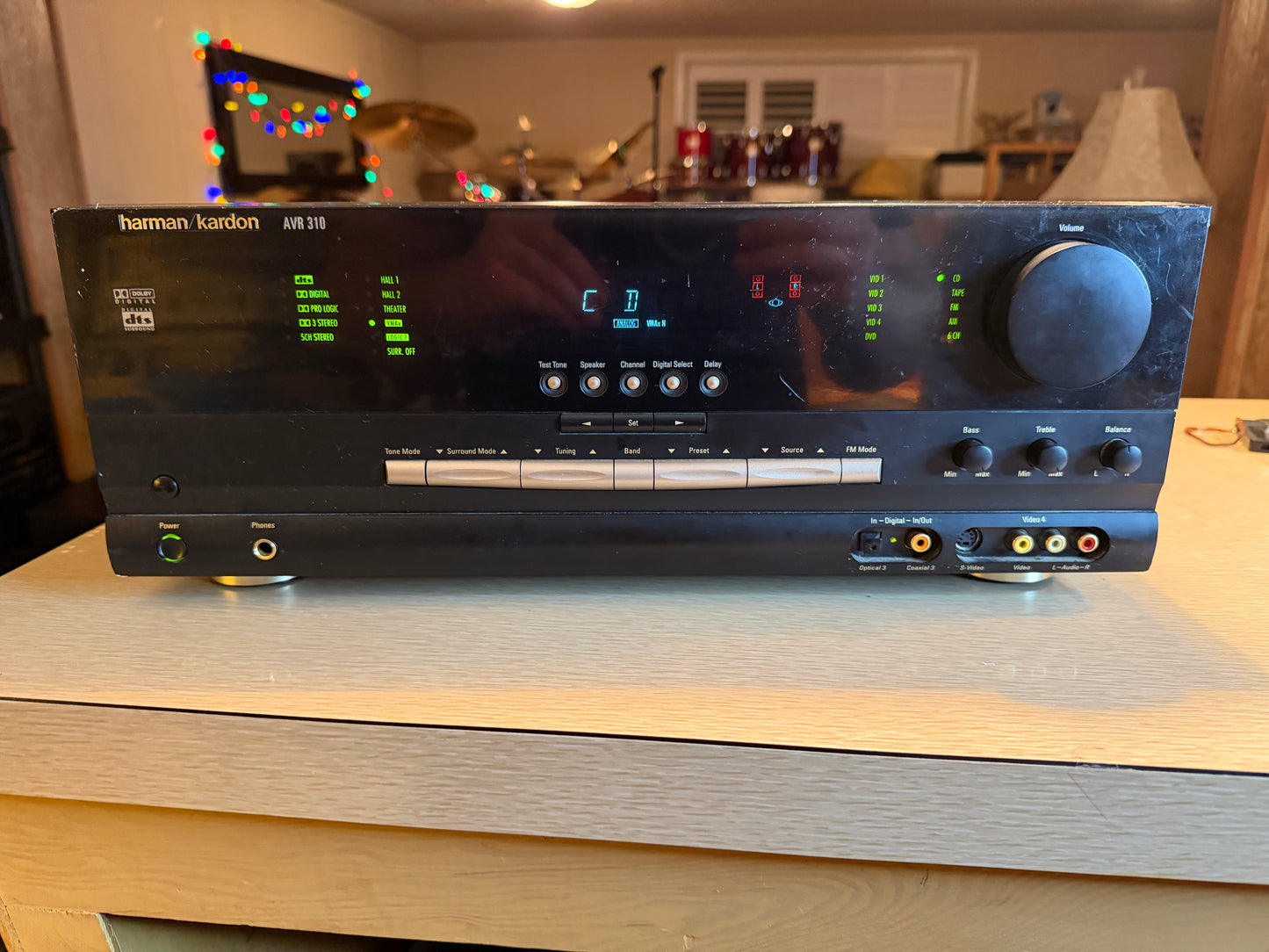 Harman Kardon AVR-310 AV Receiver 🎵 Home Theater 5.1 Ch Dolby Black *SERVICED*